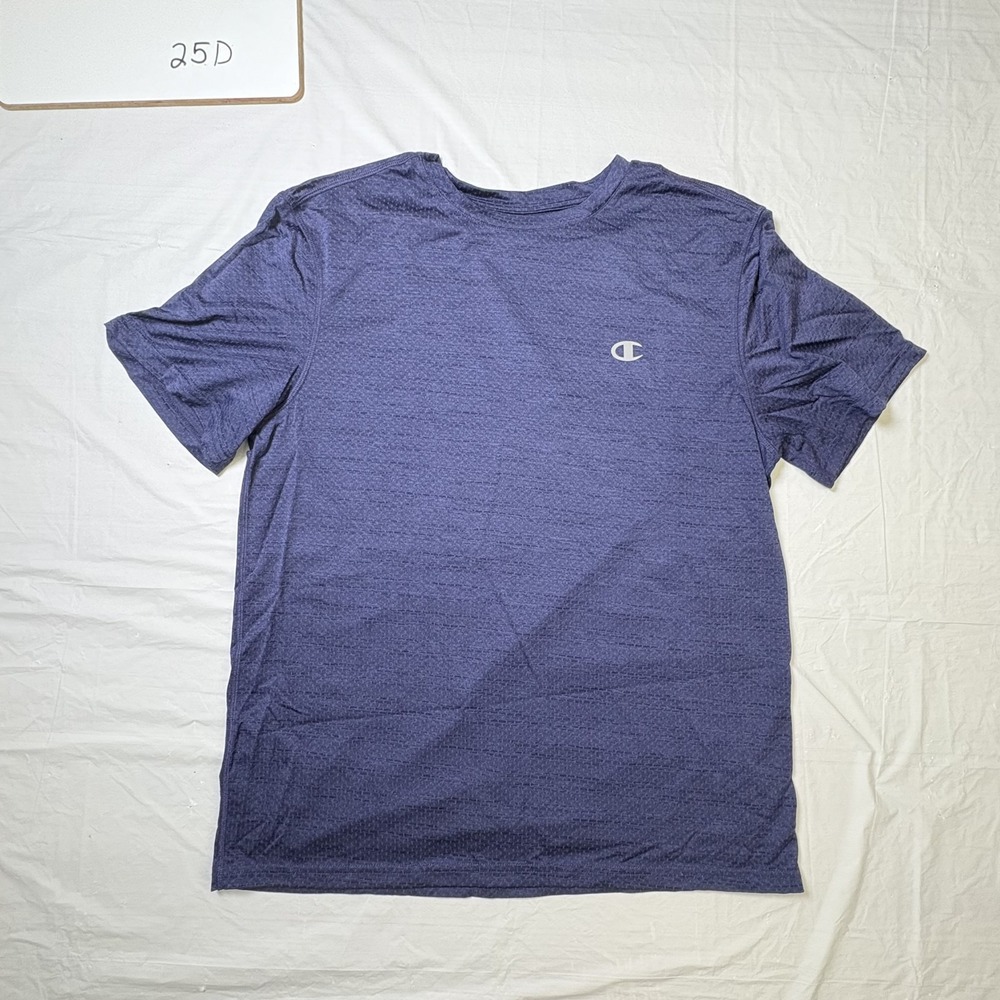 Champion Mens short sleeve active performance shirt‎ navy blue size Medium